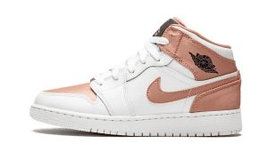 Air Jordan 1 Mid White Rose Gold (GS)
