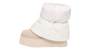 UGG Classic Mini Dipper Puffer Boot White Ceramic (W)