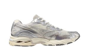 Mizuno Wave Rider 10 Metallic Snow White – Image 2