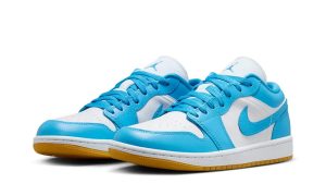 Jordan 1 Low White Gum Light Brown Dark Powder Blue (W) - Image 2