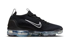 Nike Air VaporMax 2021 FK Black Metallic Silver (W) - Image 2