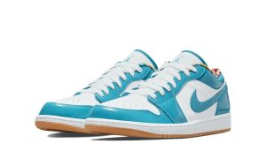 Air Jordan 1 Low SE Barcelona Cyber Teal - Afbeelding 2