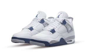 Air Jordan 4 Retro White Midnight Navy - Image 2