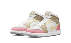 Jordan 1 Mid SE Pastel Vivid Green Grind (GS) – Bild 2