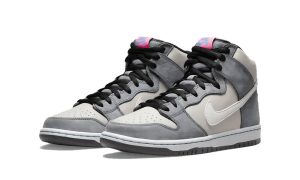 Nike SB Dunk High Medium Grey Pink - Imagen 2