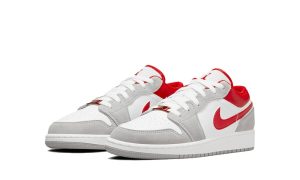 Air Jordan 1 Low SE Smoke Grey Gym Red (GS) - Image 2