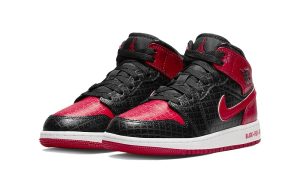 Air Jordan 1 Mid Bred Text (GS) – Image 2