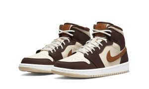 Jordan 1 Mid SE Brown Basalt Oatmeal (Women's) - Image 2