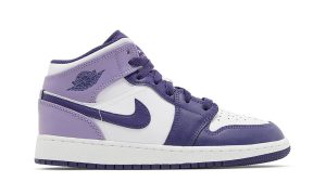 Jordan 1 Mid White Sky J Purple (GS) - Imagen 2