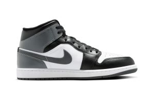 Air Jordan 1 Mid Black White Iron Grey - Image 2