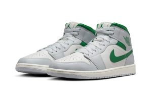 Air Jordan 1 Mid White Pure Platinum Pine Green - Afbeelding 2