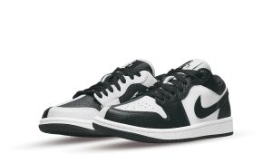 Jordan 1 Low SE Homage Split White Black (Women's) - Imagen 2