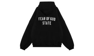 Fear of God Essentials Heavy Fleece Fullzip Hoodie Black – Bild 2