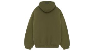 Fear of God Essentials Fleece Hoodie Military - Image 2