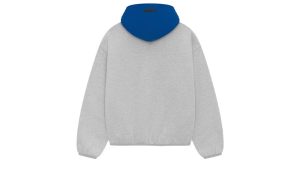 Fear of God Essentials NBA Knicks Hoodie Light Heather - Image 2