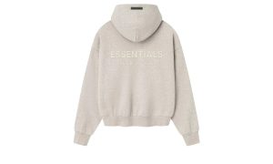 Fear of God Essentials Classic Hoodie Heather Stone - Image 2