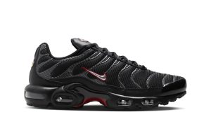 Nike Air Max Plus Black University Red Metallic Silver - Image 2