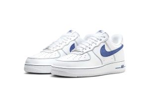 Nike Air Force 1 Low '07 LV8 White Deep Royal Blue - Image 2