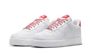 Nike Air Force 1 Low '07 White Pink Foam Metallic Silver Light Crimson (W) - Image 2