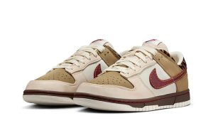 Nike Dunk Low Retro Khaki Team Red Pearl White (W) - Image 2
