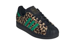 adidas Superstar Black Green Leopard (Women's) - Imagen 2