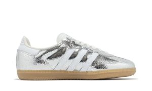 adidas Samba OG Silver Metallic Cracked Leather (W) - Image 2