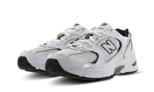 New Balance 530 White Silver Navy - Image 2