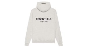 Fear of God Essentials Pullover Hoodie Light Heather Oatmeal - Image 2