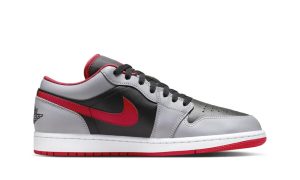 Air Jordan 1 Low Black Light Smoke Grey Gym Red – Bild 2