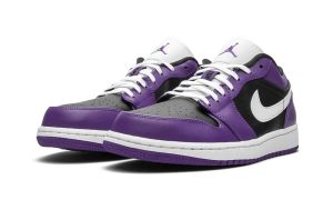Air Jordan 1 Low Court Purple Black - Image 2