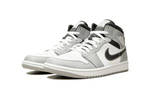 Air Jordan 1 Mid Light Smoke Grey Anthracite - Afbeelding 2