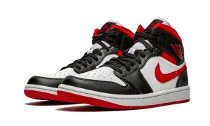Air Jordan 1 Mid Gym Red Black White - Image 2