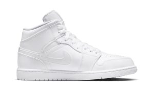 Air Jordan 1 Mid Triple White – Image 2