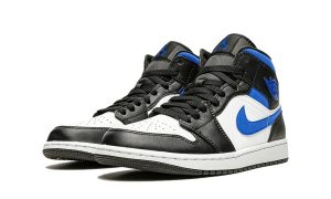 Jordan 1 Mid White Black Racer Blue – Bild 2