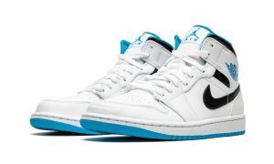 Air Jordan 1 Mid Laser Blue - Image 2