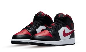 Air Jordan 1 Mid Alternate Bred Toe (GS) - Image 2