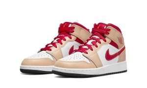 Air Jordan 1 Mid Beige Red (GS) – Image 2