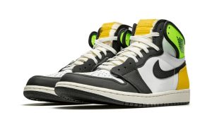 Air Jordan 1 Retro High White Black Volt University Gold - Imagen 2