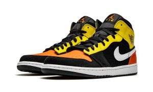 Air Jordan 1 Mid Black Amarillo Orange - Afbeelding 2
