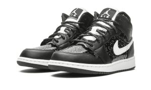 Air Jordan 1 Mid Black Speckle (GS) - Image 2
