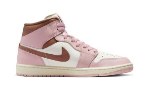 Jordan 1 Mid Pink Oxford Brown (W) - Image 2