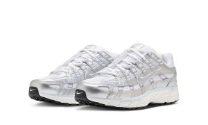 Nike P-6000 White Blue Tint Sail Metallic Silver (W) - Image 2