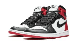 Jordan 1 Retro High Satin Black Toe (Women's) - Image 2