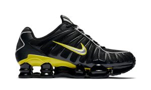 Nike Shox TL Black Dynamic Yellow Metallic Silver - Imagen 2