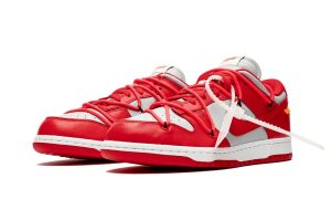Nike Dunk Low Off-White University Red - Image 2