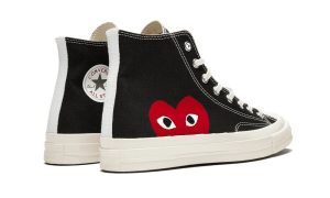 Converse Chuck Taylor All Star 70 Hi Comme des Garcons PLAY Black - Image 3
