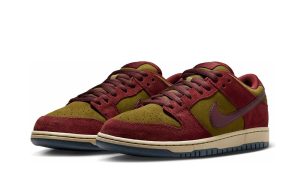 Nike SB Dunk Low Dark Team Red Olive Flak - Image 3