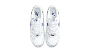 Nike Air Force 1 Low '07 LV8 White Deep Royal Blue - Image 3