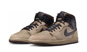 Jordan 1 Mid Khaki Baroque Brown - immagine 3