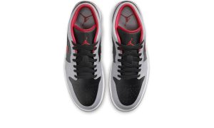 Air Jordan 1 Low Black Light Smoke Grey Gym Red – Bild 3
